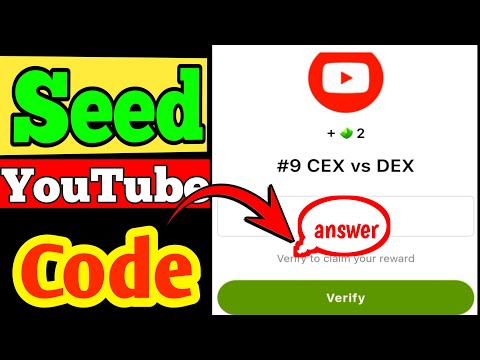 Seed new video code answer| # 9 CEX vs DEX| seed video code answer|seed code CEX vs DEX answer