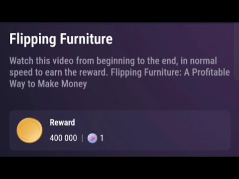 Flipping Furniture | Tapswap Code | Flipping Furniture: A Profitable Way to Make Money video code