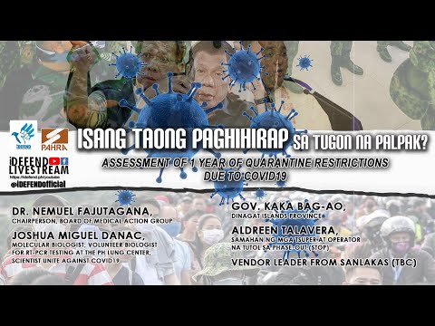 iDEFEND LIVESTREAM : ISANG TAONG PAGHIHIRAP SA TUGON NA PALPAK?