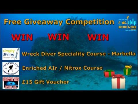 PADI Speciality Courses Competition - Scuba Diving Free Prize Giveaway - Wreck Course, Nitrox Course