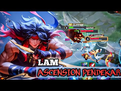 QUADRAKILL ( LAM ) JUNGLE GAMEPLAY - ASCENSION PENDEKAR SKIN | NEW UPDATE HONOR OF KINGS | HOK 2024