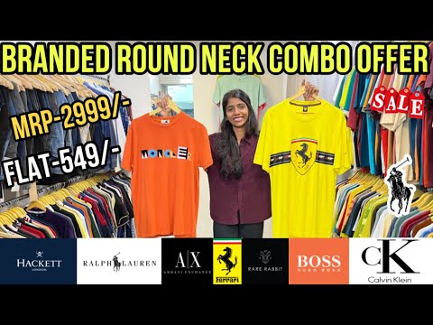 😰₹549🔥Top Branded Round Neck Articles | Luxury Brands | Plush Fabric Malad | Branded Clothes Mumbai