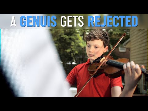 A genius gets rejected then shows how talented he is.