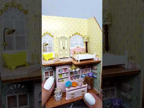 DIY miniature dollhouse kit #Shorts #diydollhouse #miniaturedollhouse