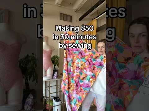 Sewing a swimsuit in 30 minutes to make $50