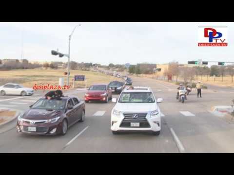 Megastar Chiranjeevi's 150th film "Khaidi No. 150" movie Car Rally in Dallas, Texas