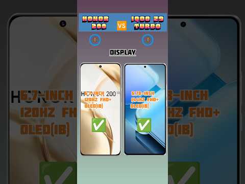 HONOR 200 VS IQOO Z9 TURBO