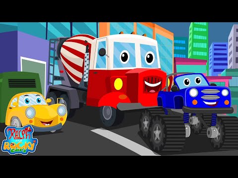 Trucks Song | Vehicle Song For Kids | Baby Songs | Children Cartoon Videos with Ralph and Rocky