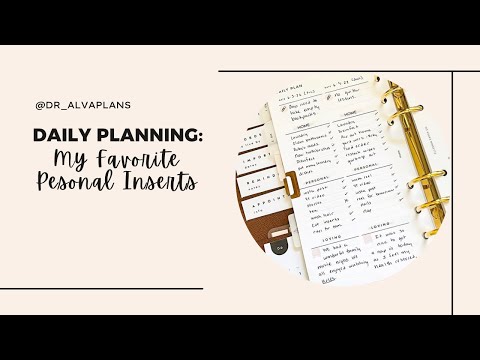 Daily Planning: My Favorite Personal Inserts