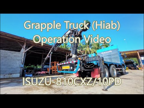 Grapple Truck (Hiab) Operation VideoISUZU-810CXZ/10PD Truck and Parts Sales at FTDe Mindanao