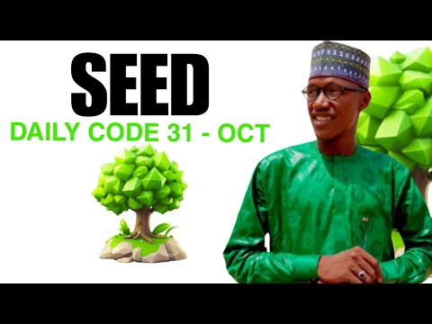 SEED LISTING DATE | SEED AIRDROP | SEED DAILY CODE 31-October | SEED SECRET CODE