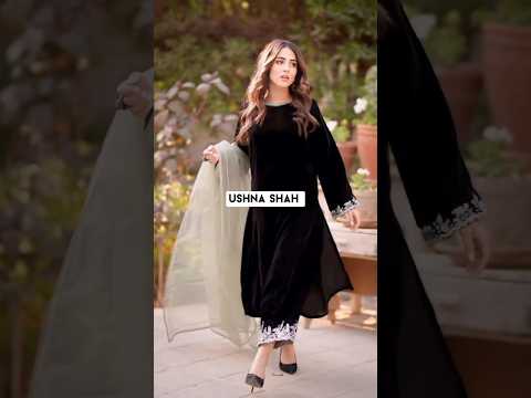 Pakistani actress in black dress 🖤 #who is the best❣️#hibabukhari #komalmeer #anmolbaloch #laibakhan