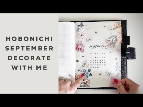 September Hobonichi Cousin Decorate with Me | Sterling Ink