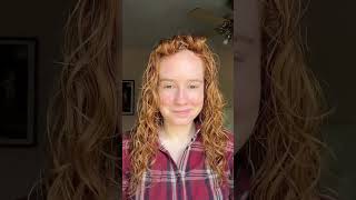 Air dry curly bangs life-hack!