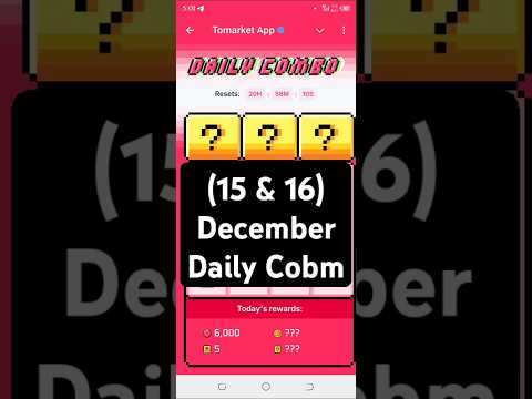 Tomarket daily combo today 🍅| Tomarket 15 December daily combo 🗓️ | Tomarket combo#shorts