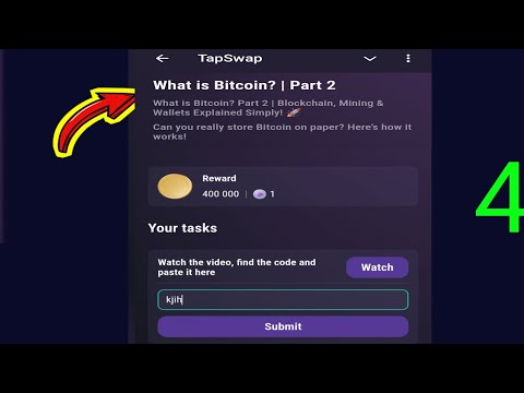 What is Bitcoin? | Part 2 | Tapswap Code | What is Bitcoin? Part 2 | Blockchain, Mining & Wallets