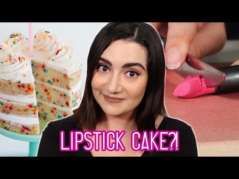 I Baked Lipstick Into A Cake