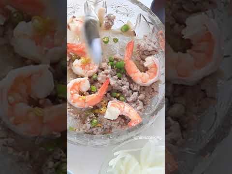 How To Make Glass Noodles Salad: Yum Woonsen #shorts