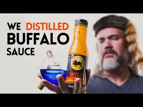 what does distilled BUFFALO SAUCE taste like??? | Will It Distill?