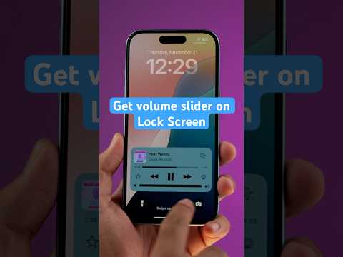 iOS 18.2 - Add Volume Controls to Your iPhone's Lock Screen #iphone #shorts #iphonetrick