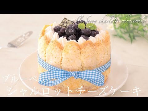 ブルーベリーシャルロットチーズケーキ blueberry charlotte  cheesecake