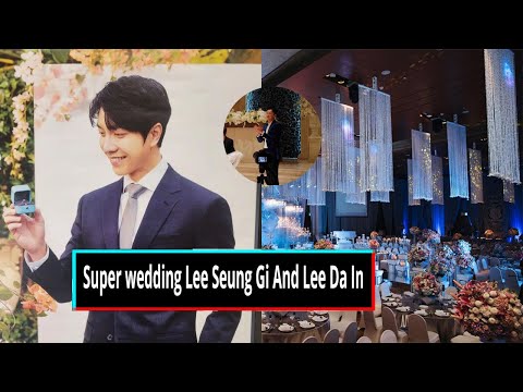 Super Wedding Groom Lee Seung Gi And Bride Lee Da In Ready To Give Vows.