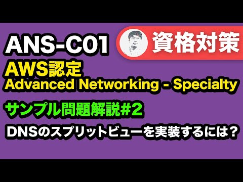 スプリットビュー DNS を押さえよう【ANS-C01 AWS認定 Advanced Networking - Specialty サンプル問題解説 #02】