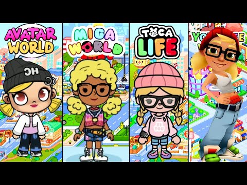 TRICKY / SUBWAY SURF / in the versions TOCA LIFE WORLD , AVATAR WORLD, MIGA WORLD E YOYA WORLD