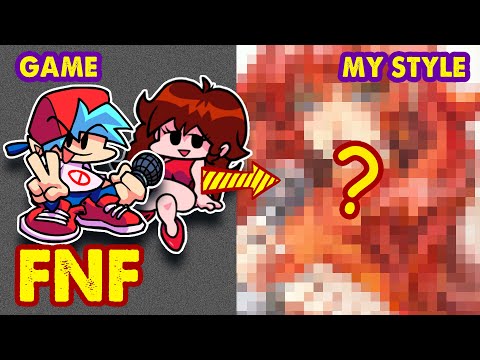 Drawing Girlfriend & Boyfriend from FNF Game | Huta Chan #FridayNightFunkin'