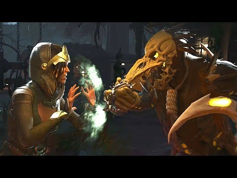 Injustice 2 - Enchantress Vs Scarecrow - All Intro Dialogue/All Clash Quotes, Super Moves