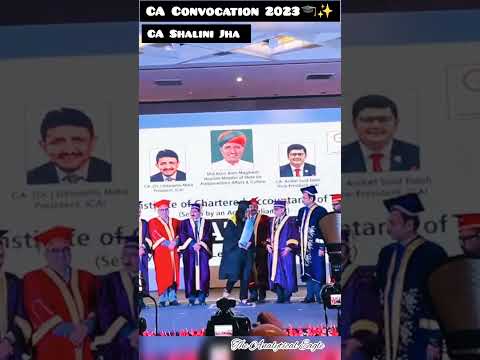 CA Convocation 🎓| CA Shalini Jha 🌟| #camotivation