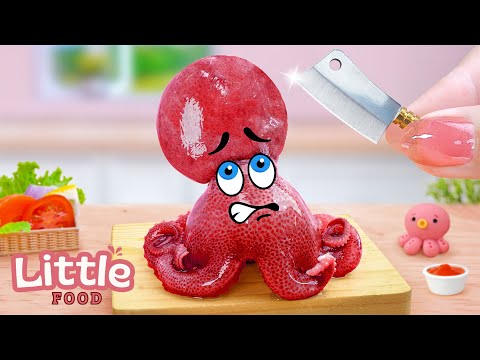 Seafood Recipes 😍 Secret Spicy Octopus Recipe | Delicious Seafood Dishes 🐙 Little Food Cooking