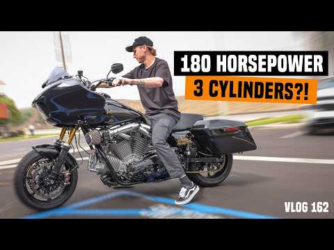 Riding The Feuling W3! A 150 Cubic-Inch 3 Cylinder Motorcycle! Vlog 162 (GIVEAWAY WINNER ANNOUNCED)