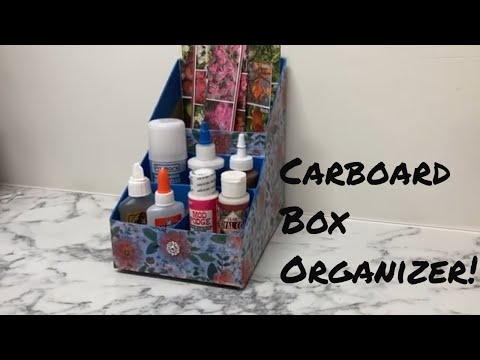 Turn your empty boxes into a cute storage solution ♻️