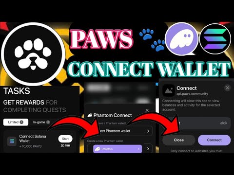 PAWS Task Wallet। PAWS Wallet Connect। PAWS Connect Solana Wallet। PAWS Connect Phantom Wallet।