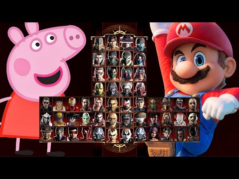 Mortal Kombat 9 - PEPPA PIG 🐖 & MARIO BROSS - Expert Tag Ladder - Gameplay @(1080p) 60ᶠᵖˢ ✔