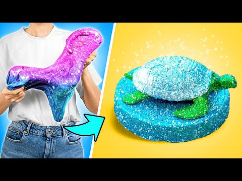 Mixing All Shiny Glittery Charms with Elsa 🌈 Fun DIY Cardboard Crafts by Imagine PlayWorld