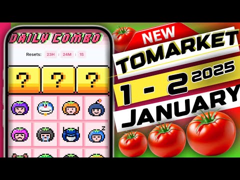 tomarket app daily combo 1-2 January | tomarket secret combo today | tomarket combo today #tomarket