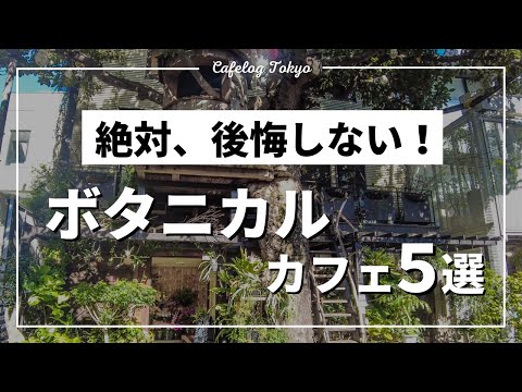 【Cafe Vlog Japan】Tokyo 5 Botanical Cafes 【Healing Effects and Stress Relief】cafelog tokyo/Shoi