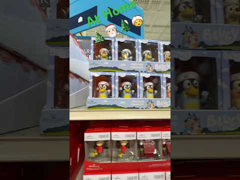 Hallmark Christmas ornaments at At Home #browsewithme #shoppingvlog #christmas2024 #bluey #minions