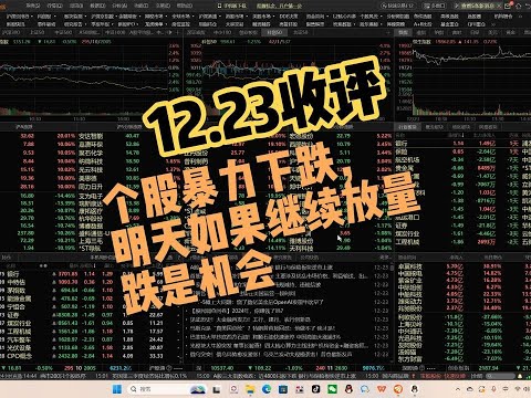 个股近5000家下跌，微盘股指数大跌7%，指数还有下探需求！