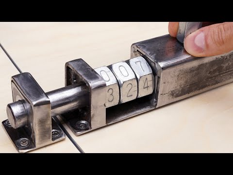 DIY Secure Door Latch Made from Nuts