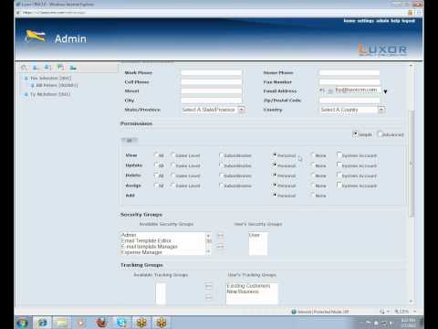 Luxor CRM - Adding New Users.wmv