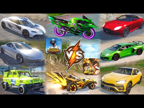 Global vs Chinese PUBG Car Skins | Game For Peace vs PUBG Mobile Vehicle Skins | BGMI vs CHINA PUBG!