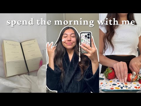 summer morning in my life! | skincare, journaling & trying new makeup products