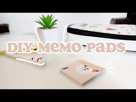 diy memo pads + kpop themed 🌿