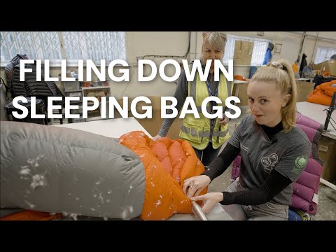 We Filled Down Sleeping Bags at Rab UK!