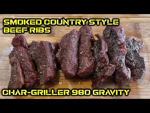 Smoked Country Style Beef Ribs | Char-Griller 980 Gavity