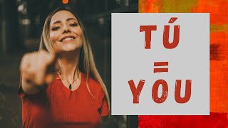 YOU = TÚ (informal) - Spanish Video Flashcard