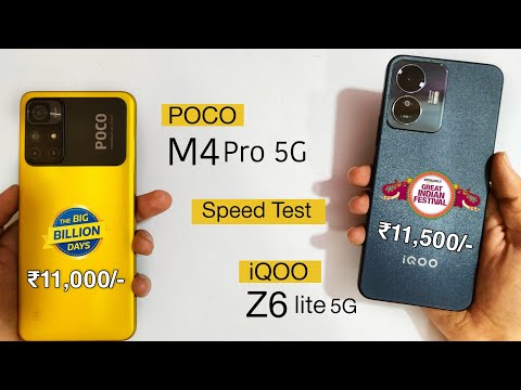 poco m4 pro 5g vs iqoo z6 lite 5g Speed Test & Comparison